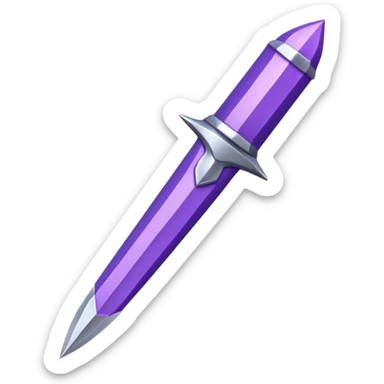 Cute purple deadly weapon sticker