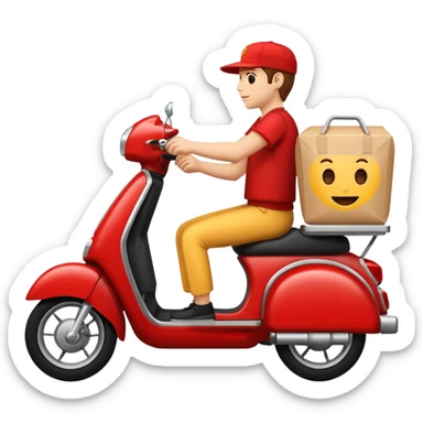 
Free fast food Delivery sticker