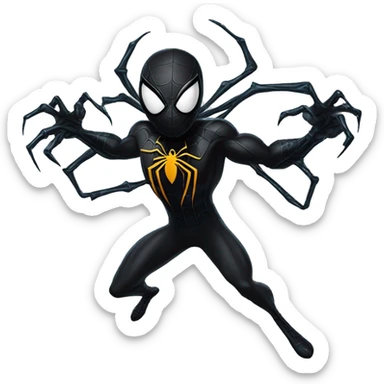 Spider-Man symbiote sticker