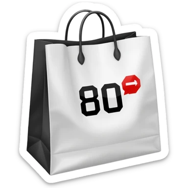 Mark-up x10 The number 800 should be crossed out and 8000 written on the label next to the bag sticker