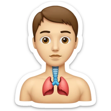 Thyroid gland sticker