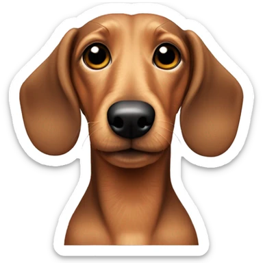 Tan wire-haired dachshund sticker