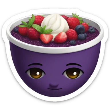 acai bowl from joe and the juice sticker