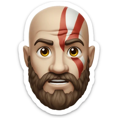 god of war kratos sticker
