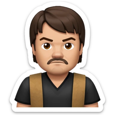 JACK BLACK FROM THE MINECRAFT MOVIE sticker