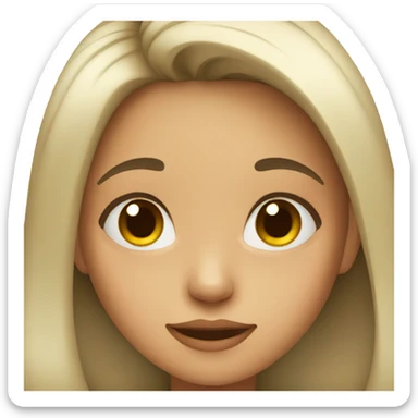 girl feeling cute sticker