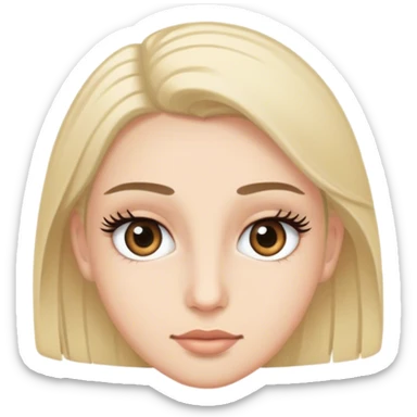 😒 with longer eyelashes sticker