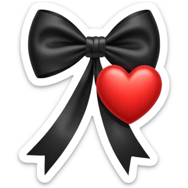 ❤️🎀🖤 sticker