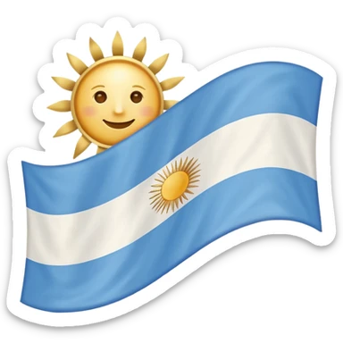 Argentine flag sticker