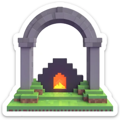 Minecraft End portal sticker