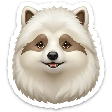 A un samoyedo con una mezcla de un perezoso?  sticker