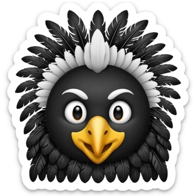 Haz un emogi de un pájaro cóndor sticker