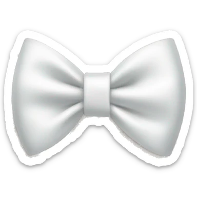 White bow sticker