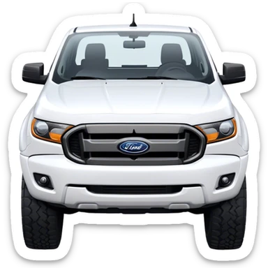 Ford Ranger - Ford (Model Year: 2024) (Iconic colour: White) sticker