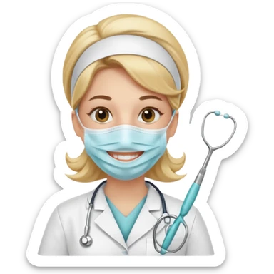 dentist nurse sticker