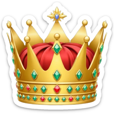 create an icon of an emperor crown with amazing details and looks insane sticker
