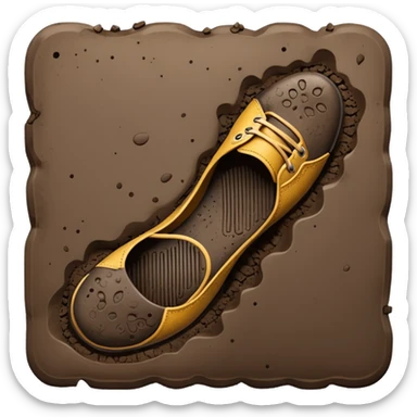 shoe print   sticker