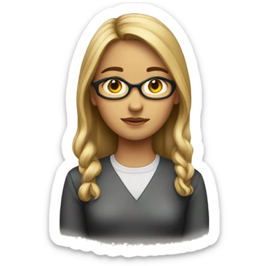 Psychology girl  sticker