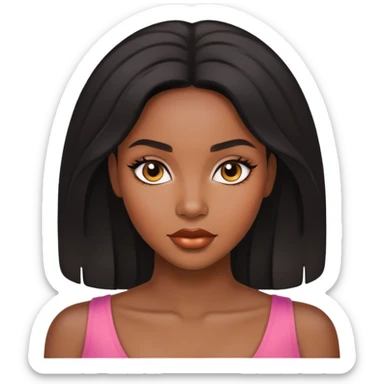 make  a pretty black woman sticker