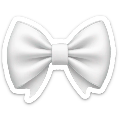 aesthetic white bow sticker