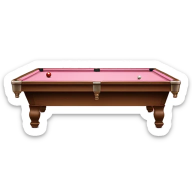 light pink billiard table  sticker