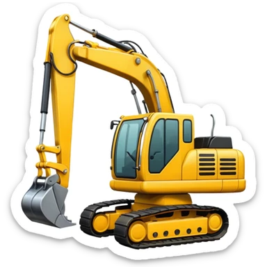 Excavator emoji sticker