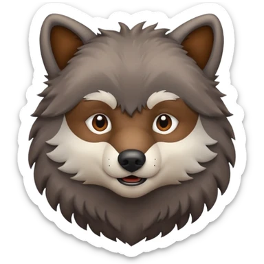 Wolf 🐺 bear 🐻  sticker