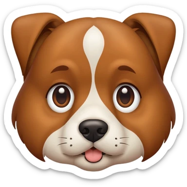 Dog side eying someone sticker