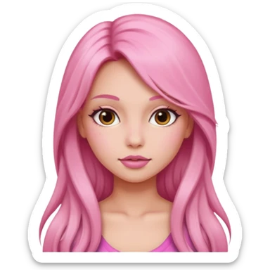 Pink pretty girl sexy sticker