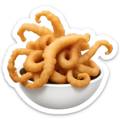 Fried calamari sticker