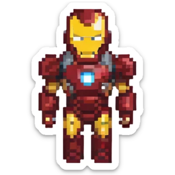 Iron Man superhero sticker