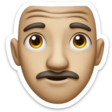 Crooked nose  sticker