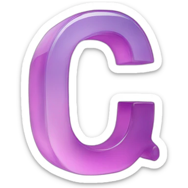 3d acrylic capital letter Q sticker