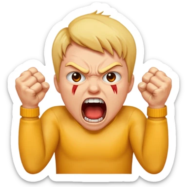 SCREAMING IN RAGE sticker