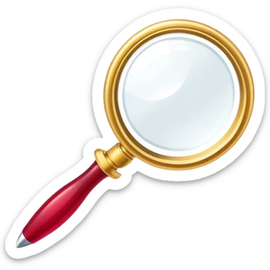 Jewelry art icon. A ring with a golden ruby through magnifying glass and pliers. Minimalistic style, clean lines, transparent background. sticker