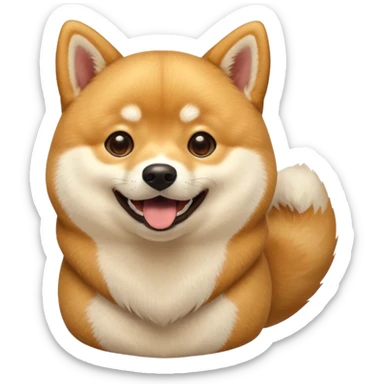 Funny dog like DOGE (cryptomoney) - Looks surprised sticker