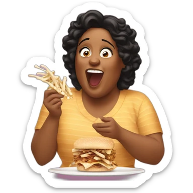 Alison Hammond eating bones sticker