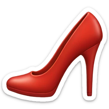 sapatilha vermelha  sticker