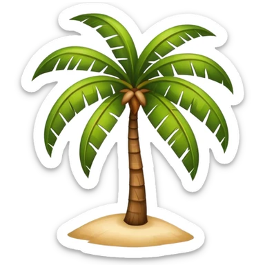 coconut tree sticker