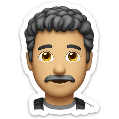 homme choqué sticker