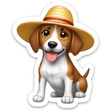 Perro salchicha con sombrero de marino sticker