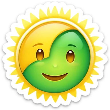 Fast Forward but in Brazil colors and an optimistic glow to it. for a whatsapp icon. sticker