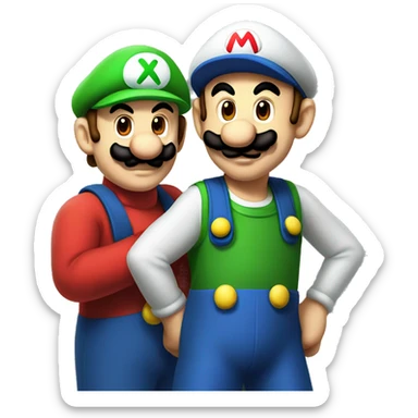 mario and luigi sticker