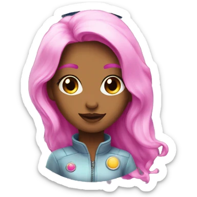 Girly space galaxy sticker