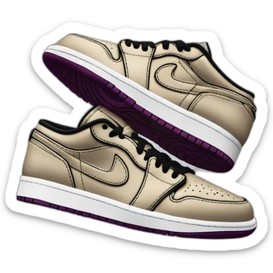 air jordan 1 low voodoo sticker