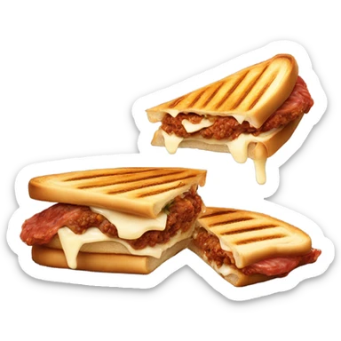 panini Bolognese with cheese  sticker