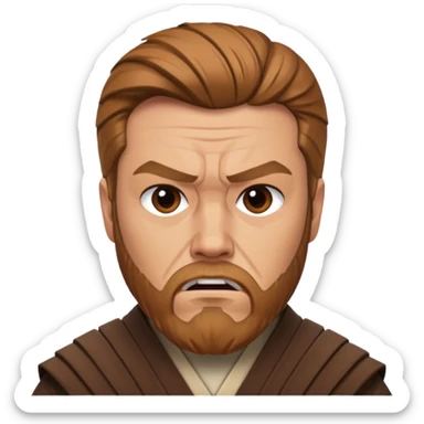 Obi wan Kenovi Enojado sticker