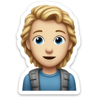 home alone boy blue eyes kiss girl sticker