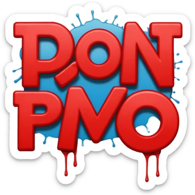 Letters saying “don’t PMO” meaining “don’t piss me off”  sticker