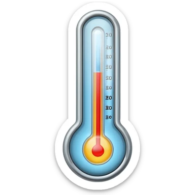 cold thermometer sticker